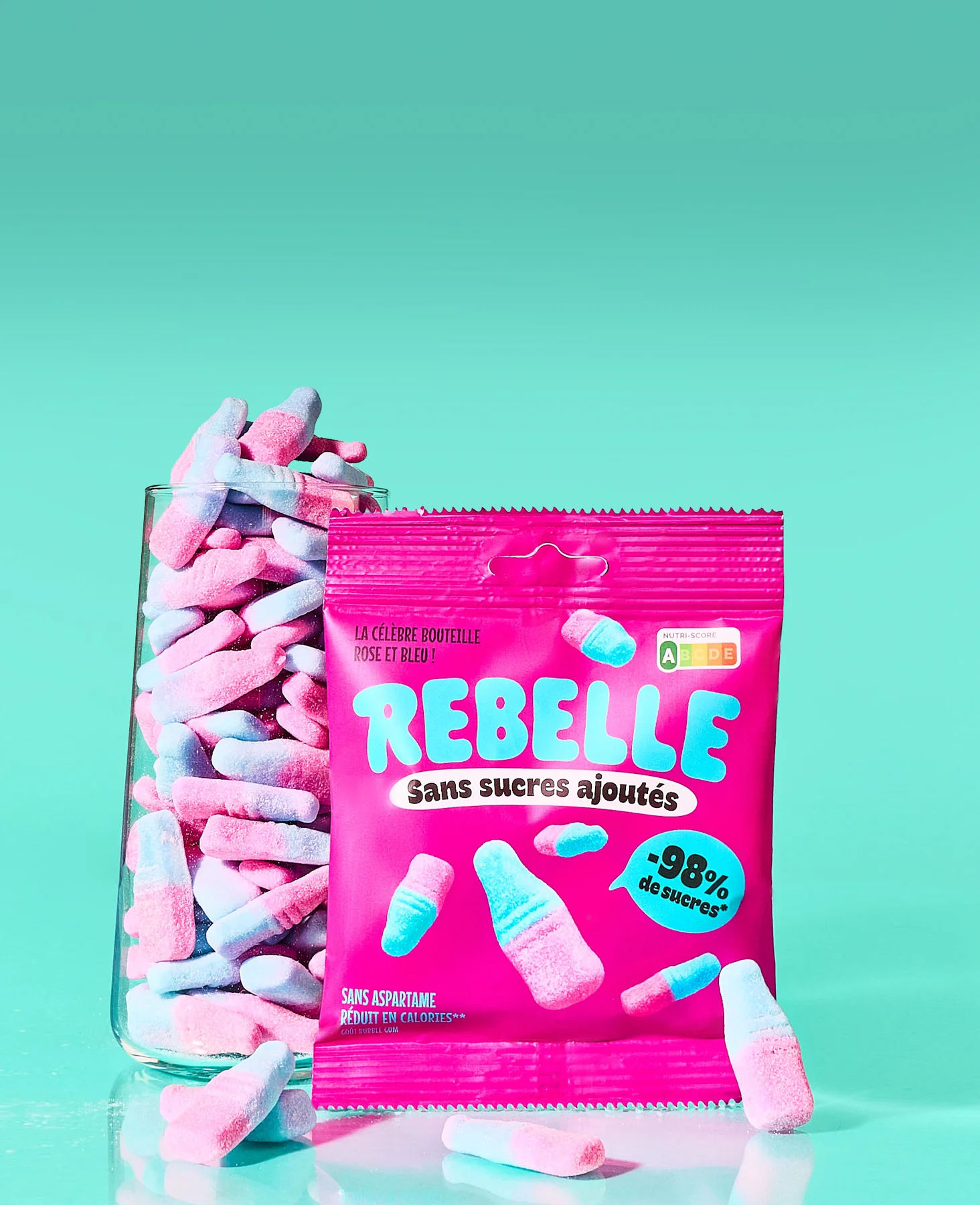 Bouteilles rose et bleu - Image 3