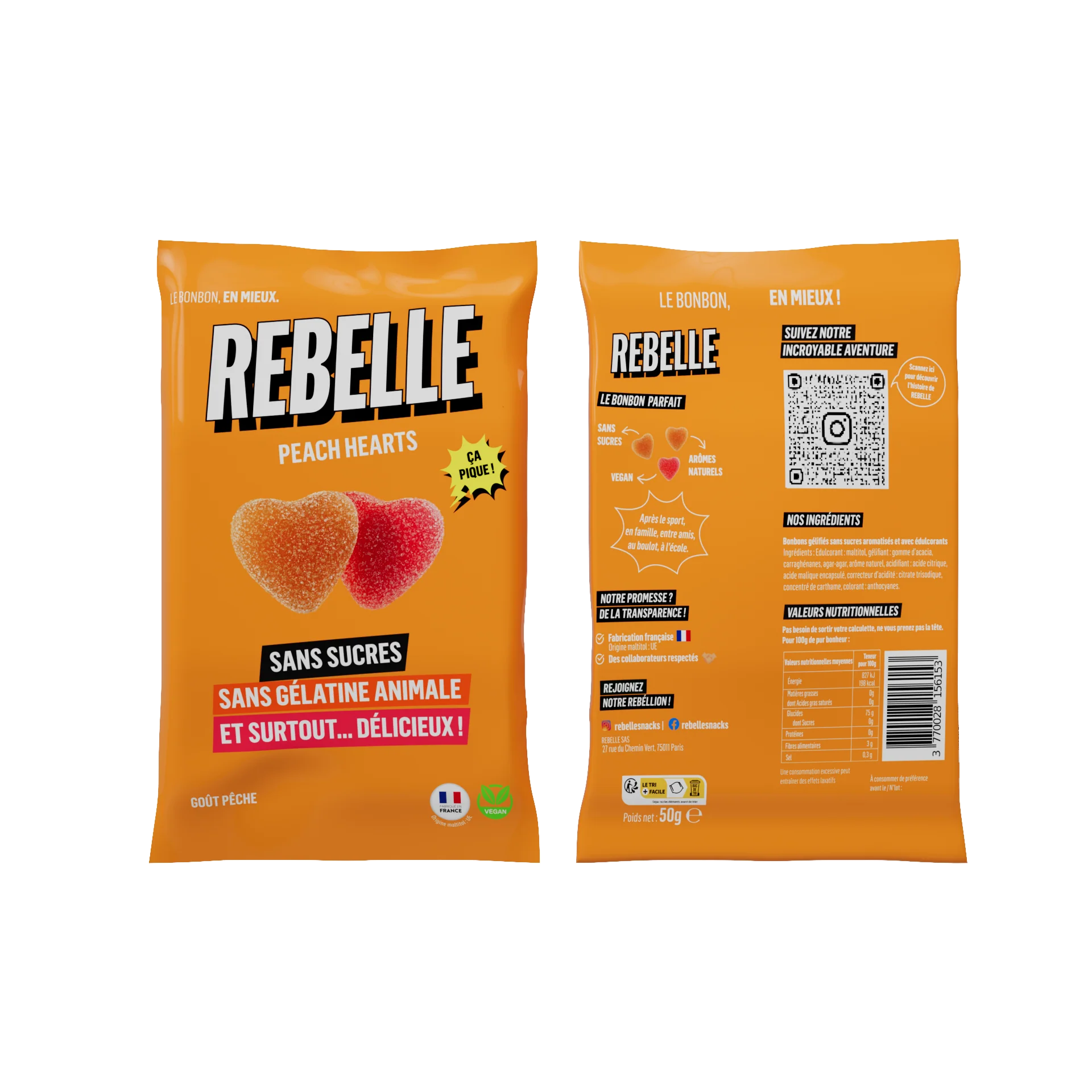 Coeurs pêches sans sucre - Image 7